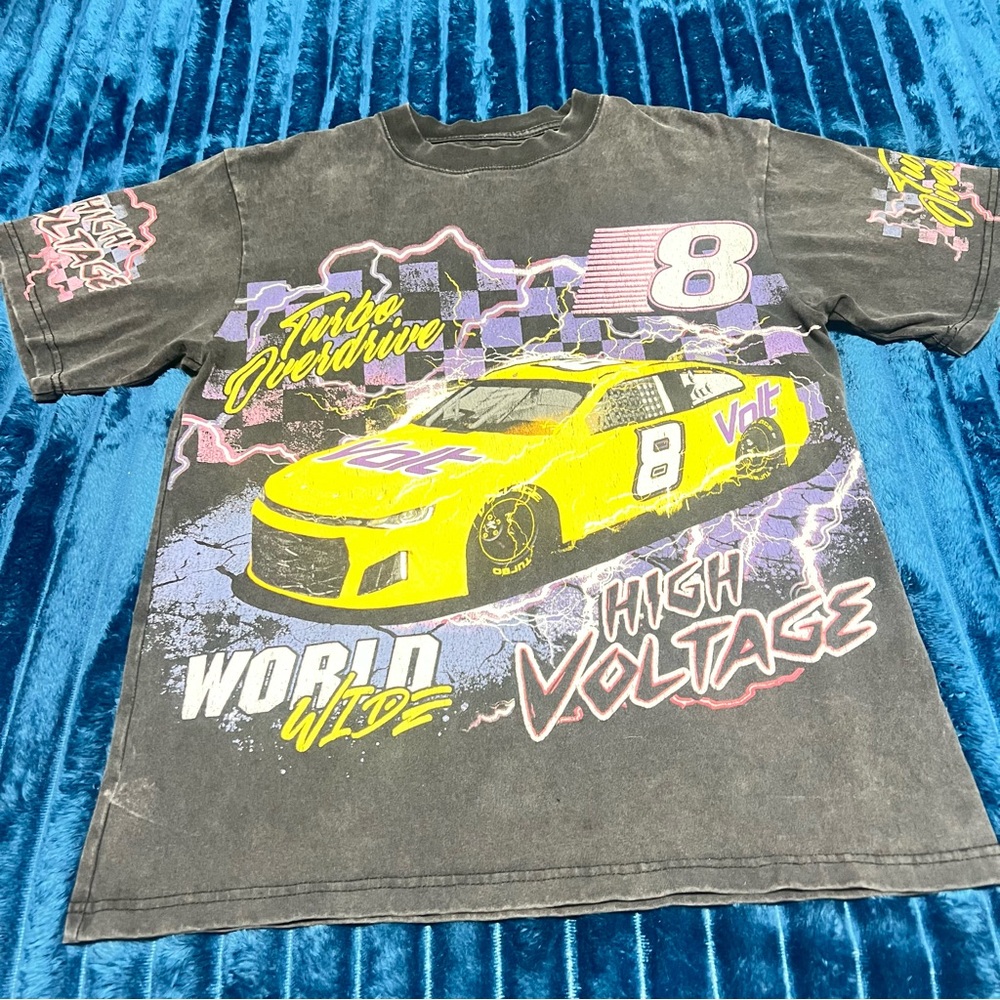 PacSun High Voltage Racing Tee - Black and Yellow - Picture 2 of 6